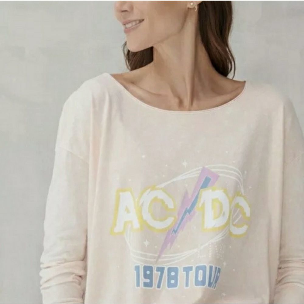 Lucky Brand Acdc 1978 Tour Long Sleeve Shirt Nwt  Size SmallMedium